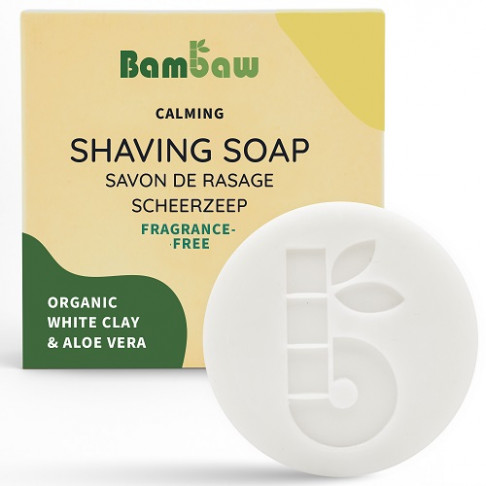 Bambaw, Naturalne mydło do golenia, wegańskie, bezzapachowe, 80g